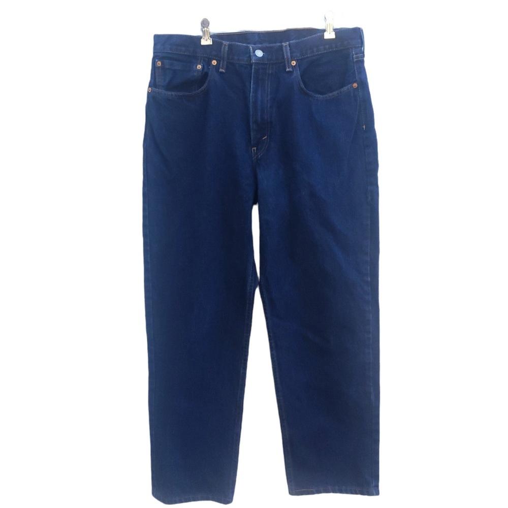 Levi dark blue relaxed fit denim men's 550 jeans Size 36/30 Like New